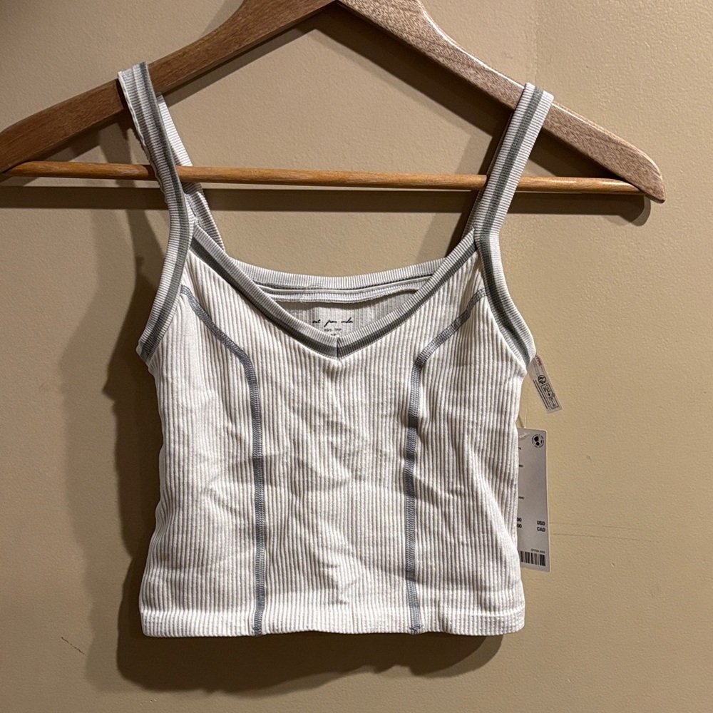 Urban Outfitters Striped Gray Women's Tank Top